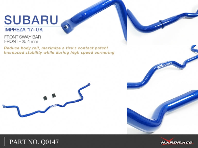 Hardrace - Front Sway Bar - Subaru Impreza G4 GK - Q0147