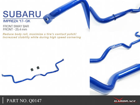 Hardrace - Front Sway Bar - Subaru Impreza G4 GK - Q0147