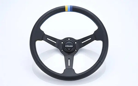 Trust Greddy - Sport Steering Wheels - 3 Spokes Leather - 80mm Deep Dish-16600002 - RZCrewGarage