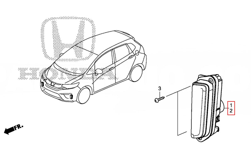 Genuine Honda Parts - Light Assy., R. Fr. Position - Honda - Fit-Jazz GK5 - 33600-T5A-003  - Rzcrew Garage