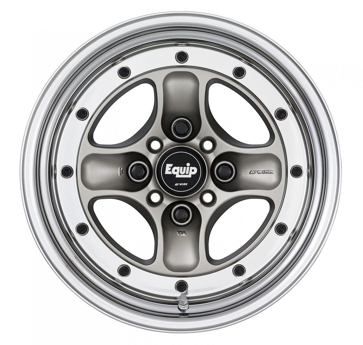 Work Wheels Equip 40 3-Piece Normal Standard A Disc - WORK-EQ40-15x7.0-STDN-BSL