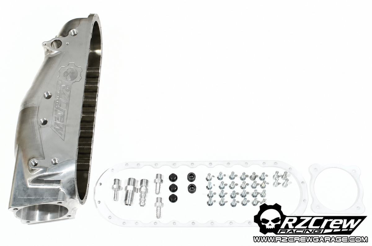 Rzcrew Racing - Billet Airstream Intake Manifold Replacement Plenum KIT - Mitsubishi - Lancer Evolution X CZ4A-HVAIR-T-EVOX-RP