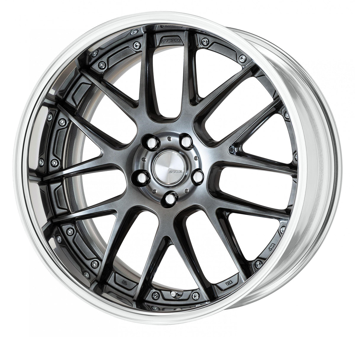 Work Wheels LANVEC LM7 2-Piece Full Reverse Standard A Disc - WORK-LLM7-18x12.5-STDFR-GTK