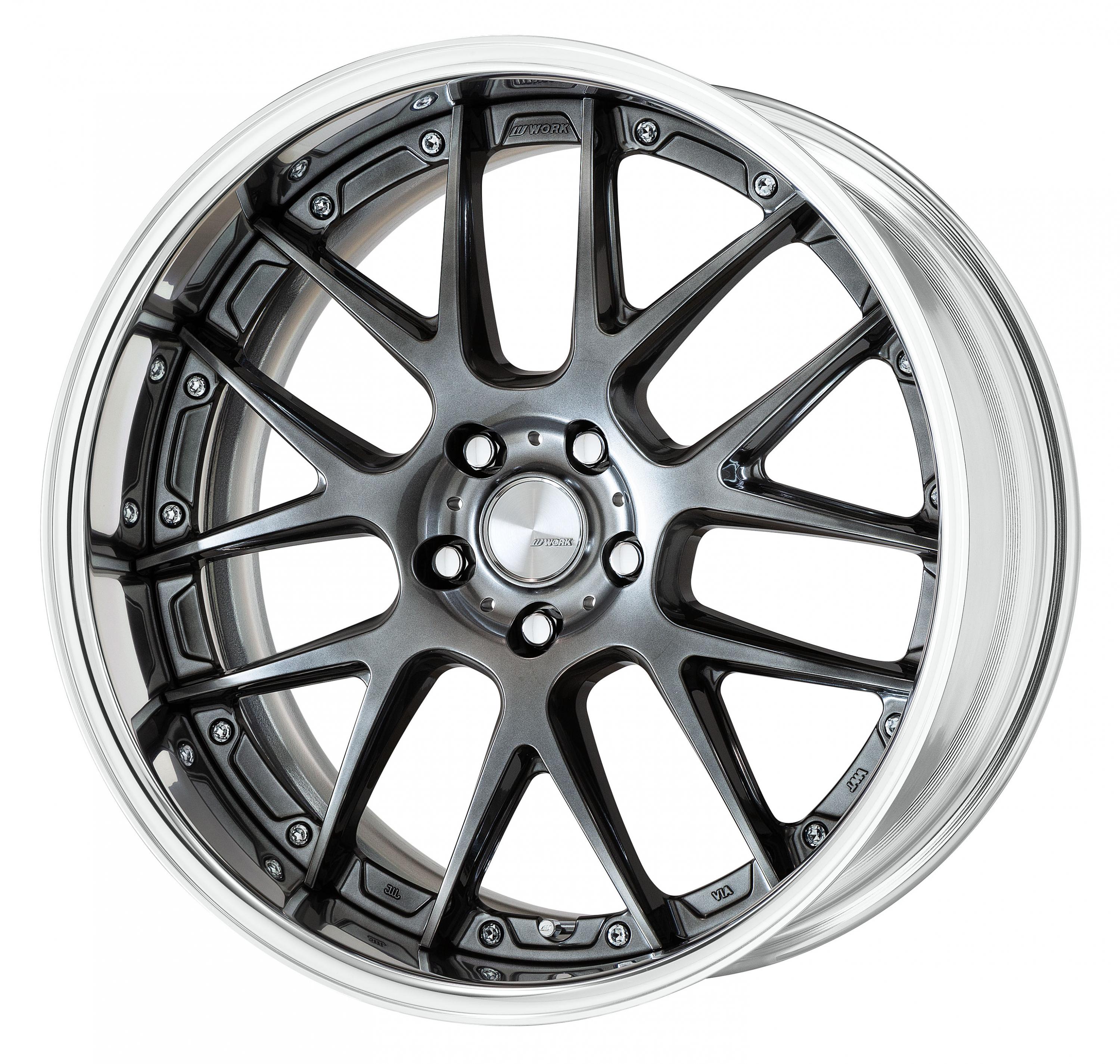 Work Wheels LANVEC LM7 2-Piece Full Reverse Standard A Disc - WORK-LLM7-19x11.5-STDFR-GTK