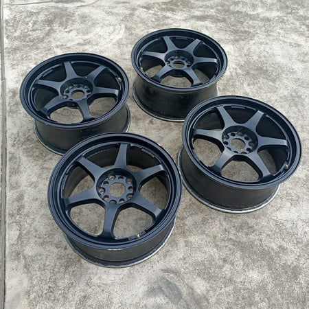 5Zigen Pro Racer GN+ (Second Hand set of 4) - 17x7.5J - 5x114.3 - ET: 43 (Black)