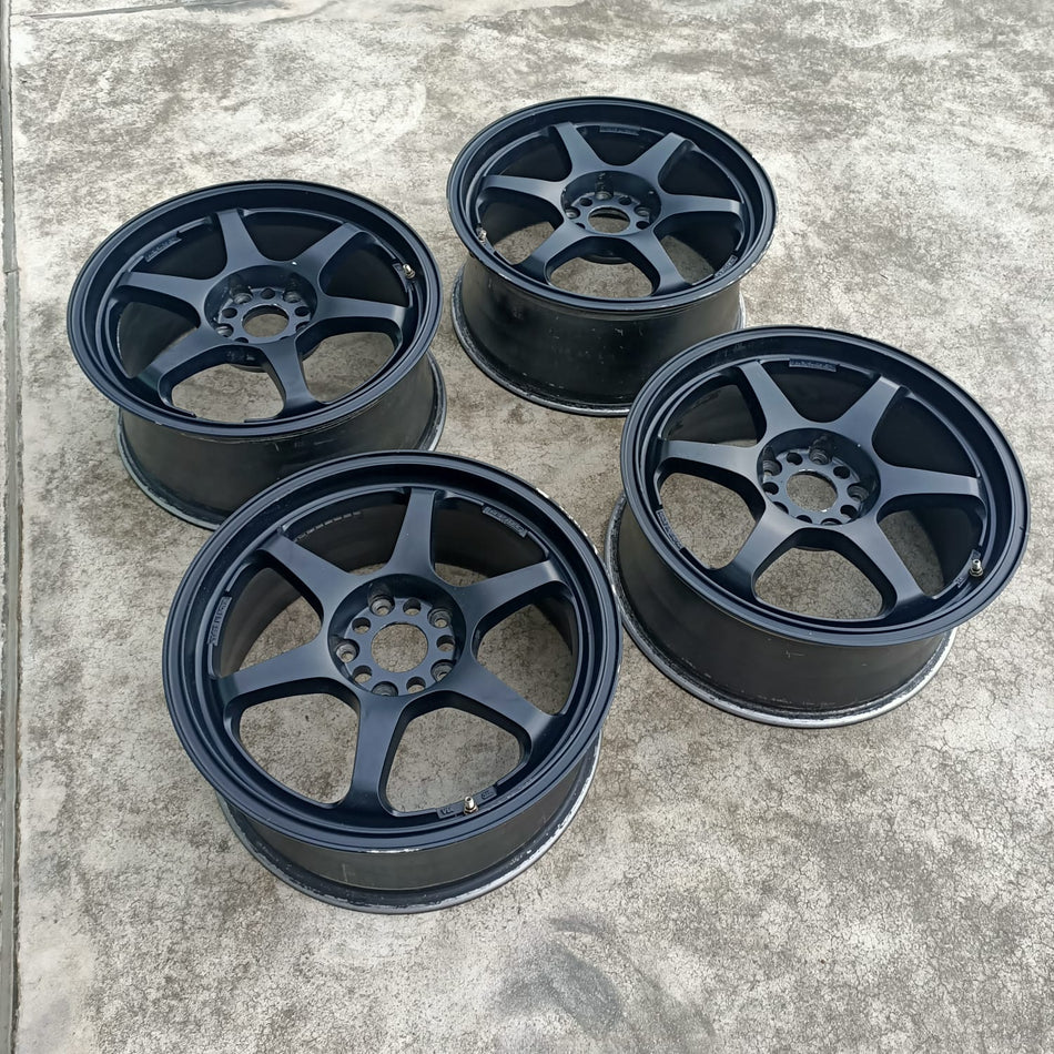 5Zigen Pro Racer GN+ (Second Hand set of 4) - 17x7.5J - 5x114.3 - ET: 43 (Black)