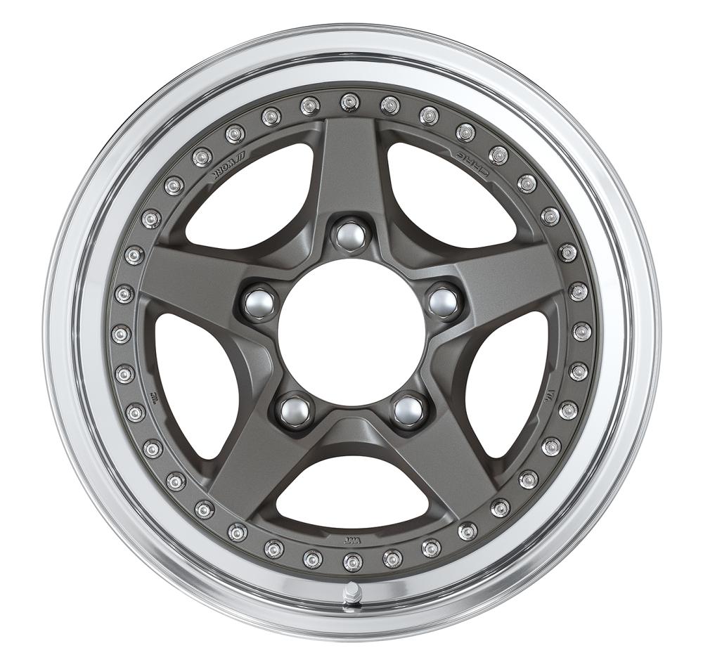 Work Wheels CRAG Galvatre2 3-Piece Normal Standard A Disc - WORK-CGA2-16x5.5-STDN-MGM
