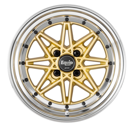 Work Wheels Equip 03 3-Piece Normal Standard A Disc - WORK-EQ03-15x5.0-STDN-GLD