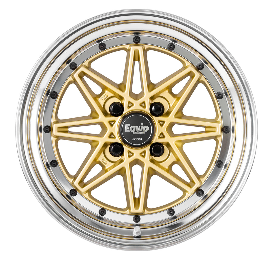 Work Wheels Equip 03 3-Piece Normal Standard A Disc - WORK-EQ03-14x11.5-STDN-GLD