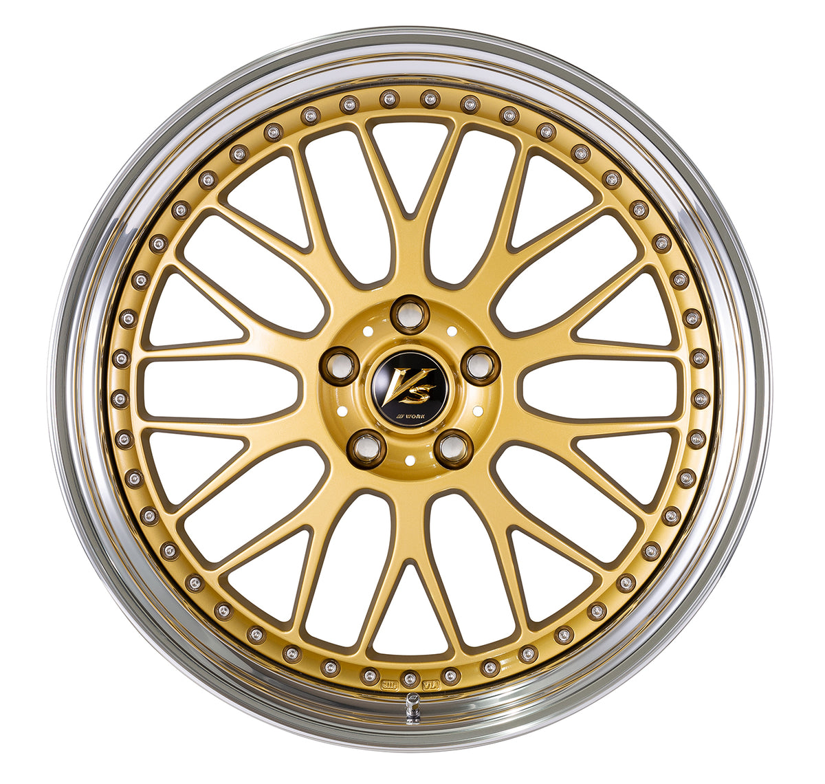 Work Wheels VS XX 3-Piece Full Reverse Standard A Disc - WORK-VSXX-19x11.0-STDFR-GLD