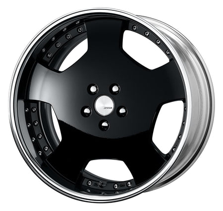 Work Wheels LANVEC LDZ 2-Piece Full Reverse Standard A Disc - WORK-LLDZ-19x9.0-STDFR-BLK