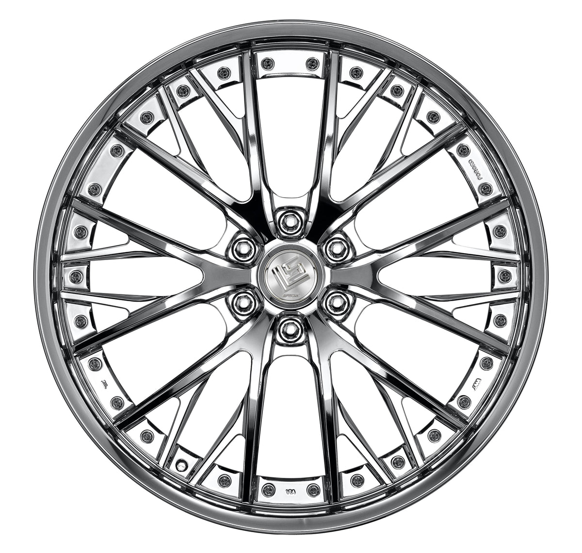 Work Wheels LS Vajra SUV 3-Piece Full Reverse Deep Rim O Disc - WORK-LVSSUV-22x11.5-STDFR-SC