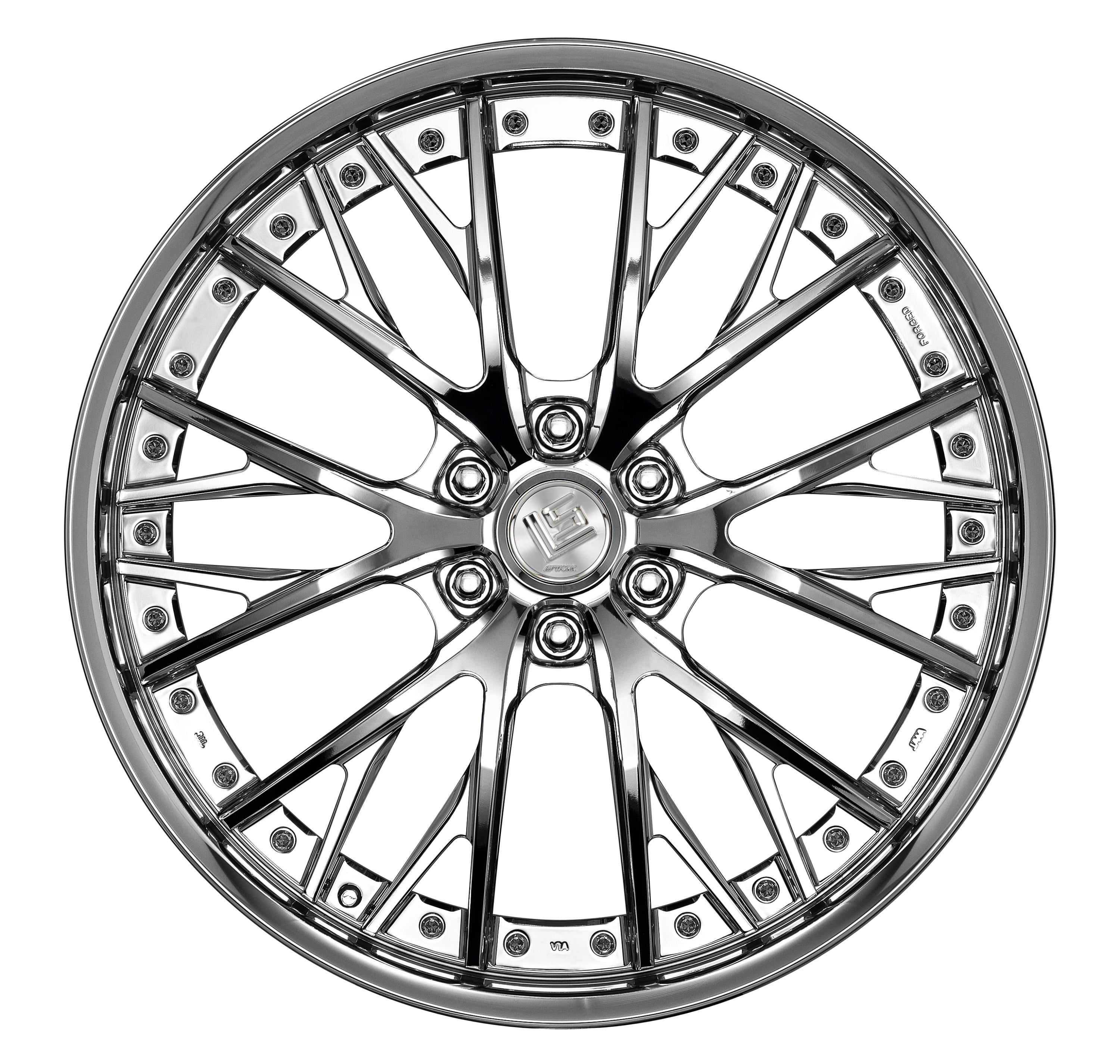 Work Wheels LS Vajra SUV 3-Piece Full Reverse Deep Rim O Disc - WORK-LVSSUV-24x10.0-STDFR-SC