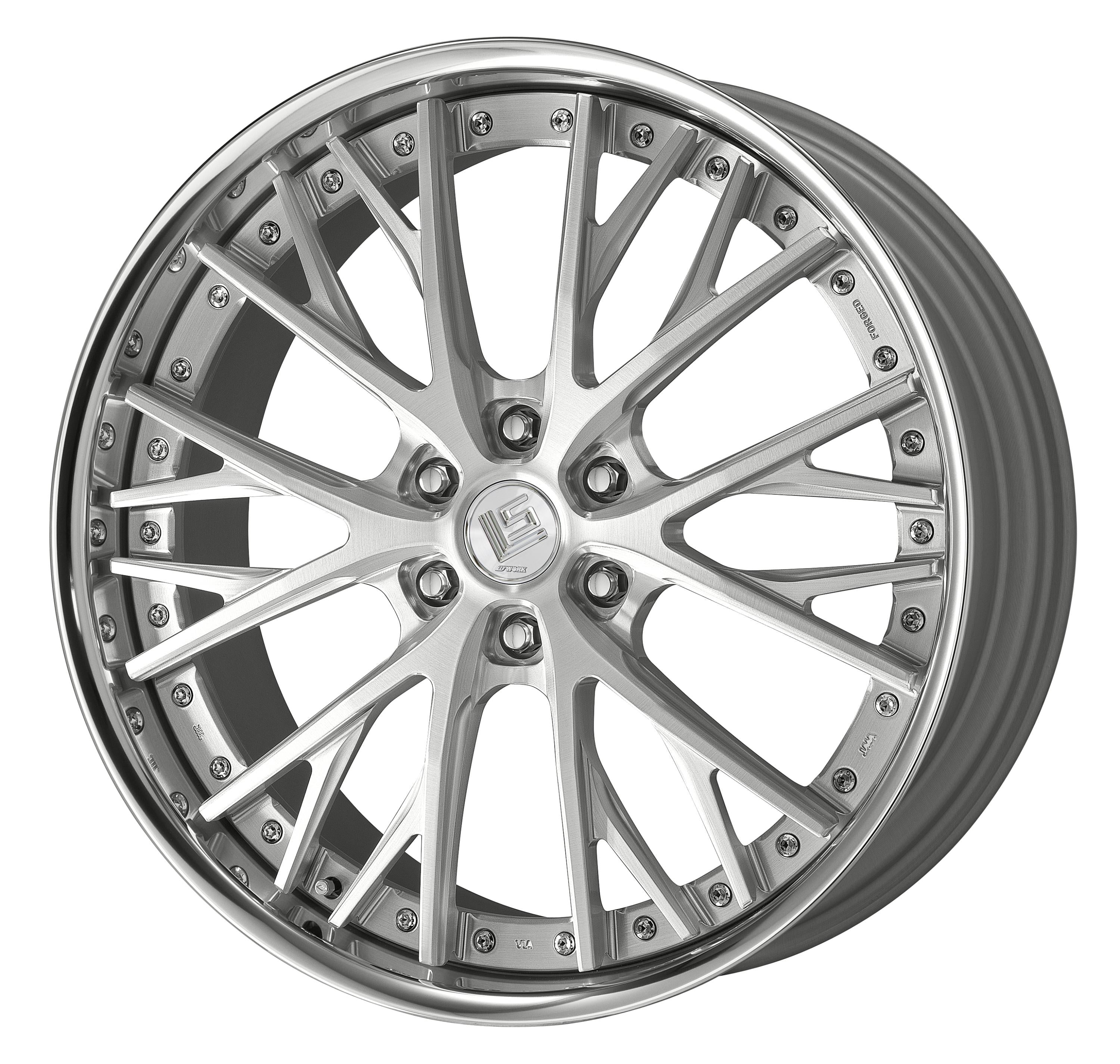 Work Wheels LS Vajra SUV 3-Piece Full Reverse Deep Rim O Disc - WORK-LVSSUV-22x10.5-STDFR-BRU