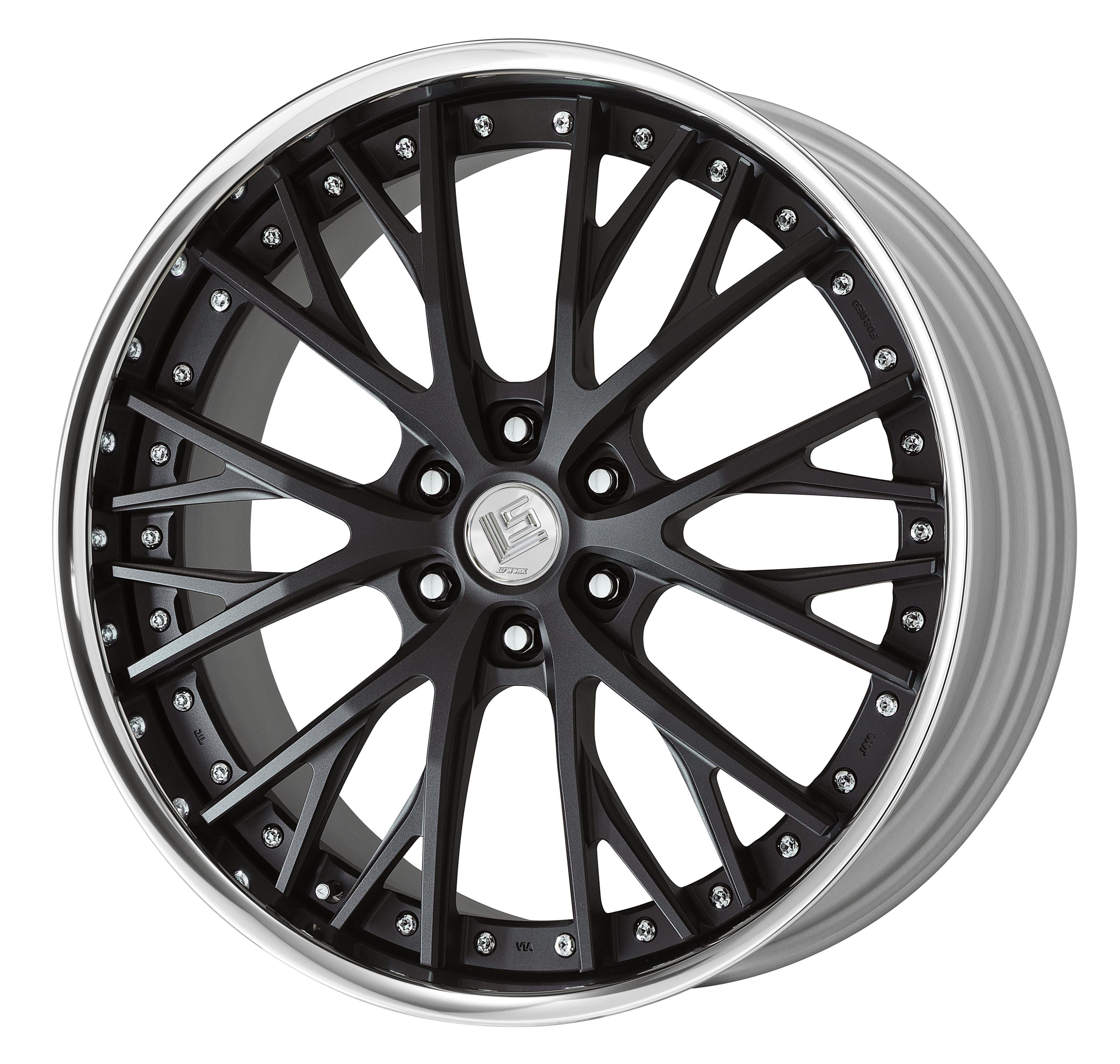 Work Wheels LS Vajra SUV 3-Piece Full Reverse Deep Rim O Disc - WORK-LVSSUV-22x11.0-STDFR-SKB