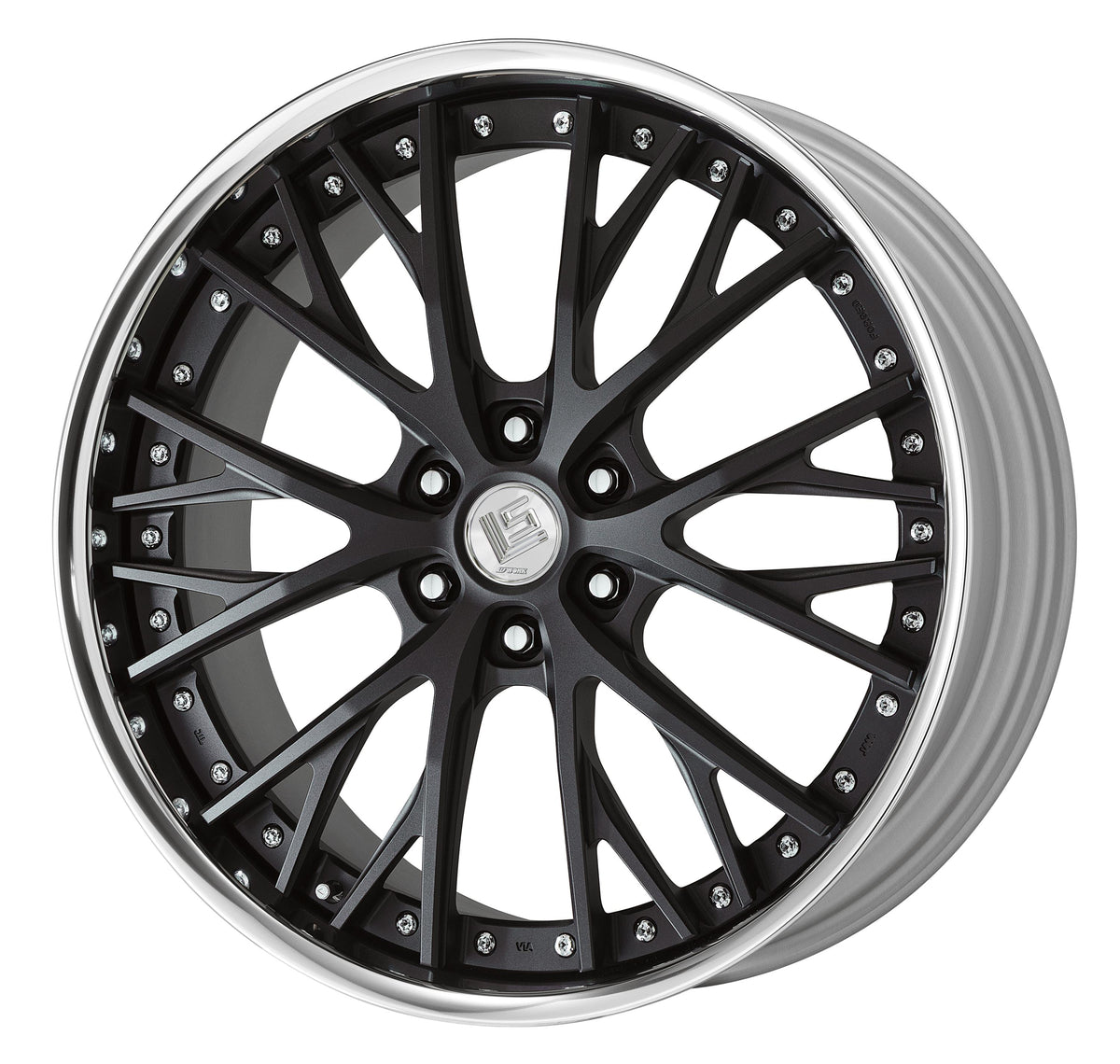 Work Wheels LS Vajra SUV 3-Piece Full Reverse Deep Rim O Disc - WORK-LVSSUV-24x10.0-STDFR-SKB