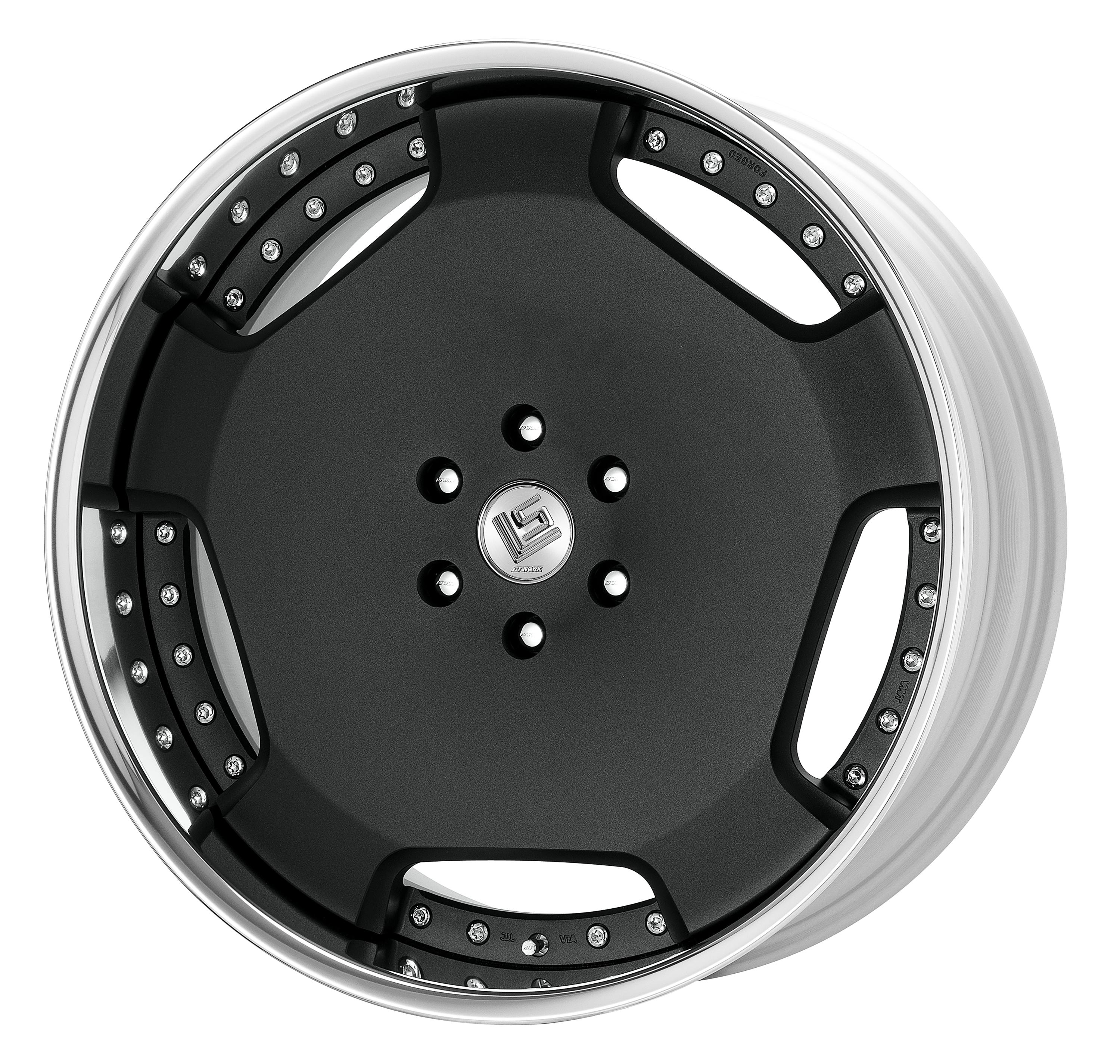 Work Wheels LS Adamas 3-Piece Full Reverse Standard A Disc - WORK-LSADAMAS-22x11.0-STD-SKB