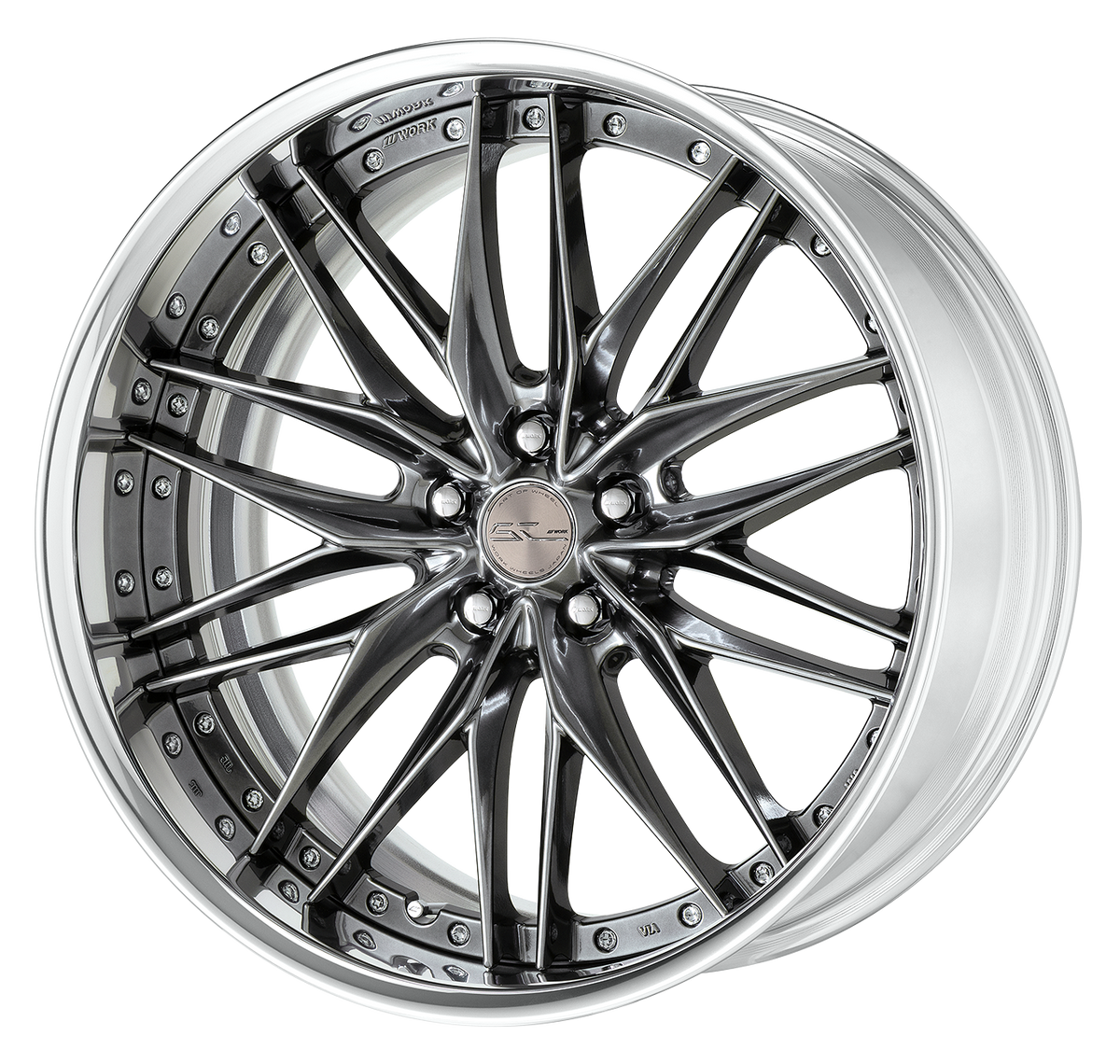 Work Wheels SCHWERT QUELL2 2-Piece Full Reverse Standard A Disc - WORK-SQL2-19x12.5-STDFR-GTK