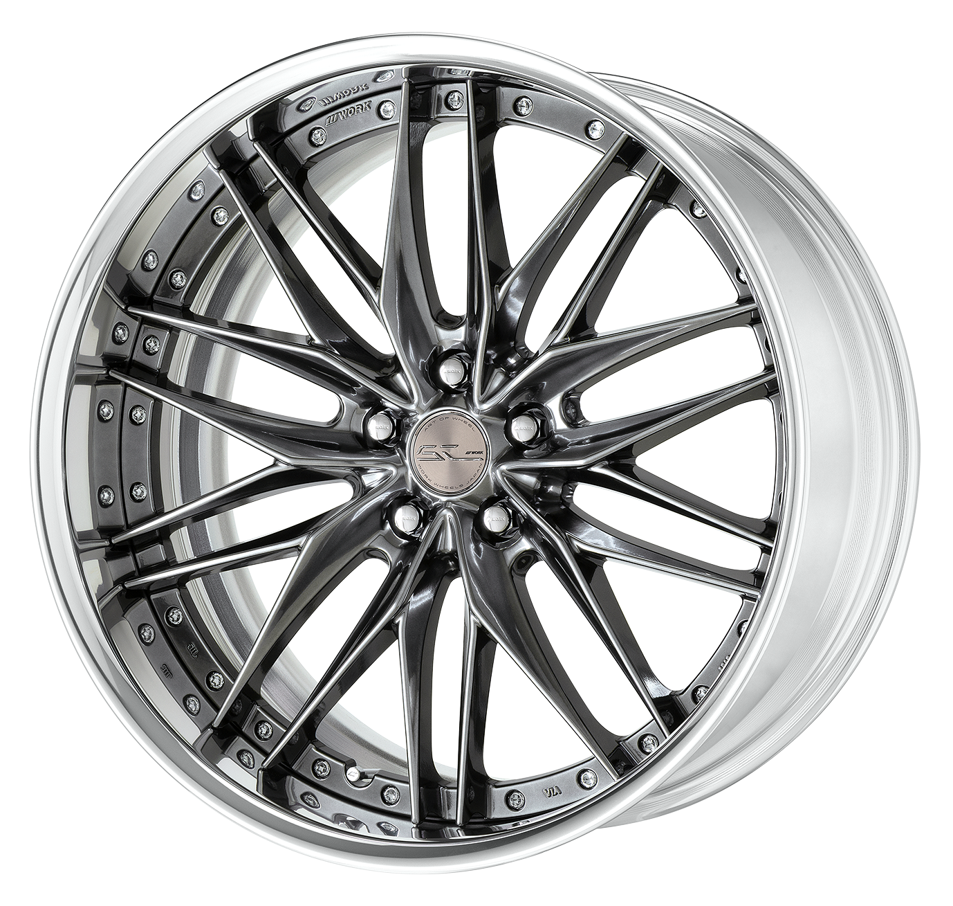 Work Wheels SCHWERT QUELL2 2-Piece Full Reverse Standard A Disc - WORK-SQL2-19x10.0-STDFR-GTK