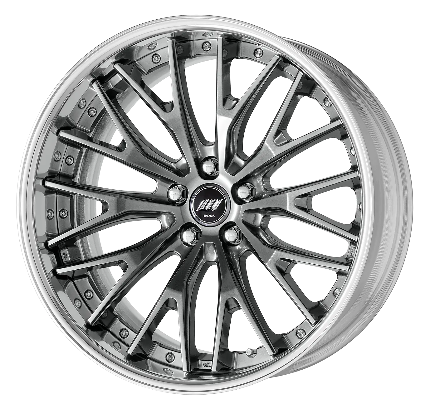 Work Wheels ZEAST BSTX 2-Piece Full Reverse Standard A Disc - WORK-ZBSX-19x8.0-STDFR-BSB
