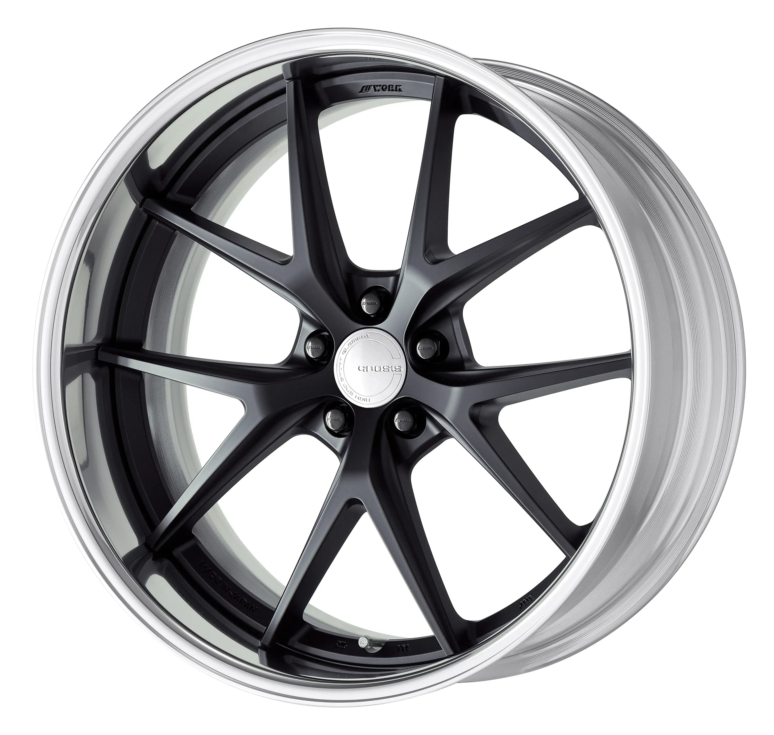 Work Wheels GNOSIS RXS 2-Piece Full Reverse Standard A Disc - WORK-GRXS-21x11.5-STDFR-MBL