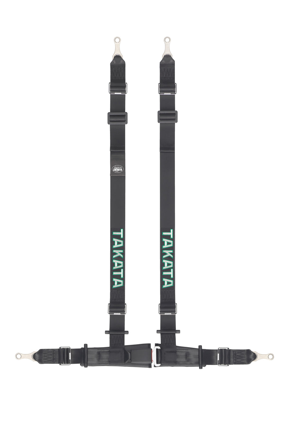 TAKATA Drift II Bolt On Harness - Green / Black