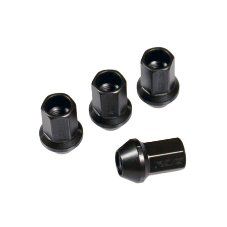 Rays - 17HEX Racing Nut Set (Medium/Through Type) L35 - 4 Pieces - Black - M12x1.5 - RZCrewGarage