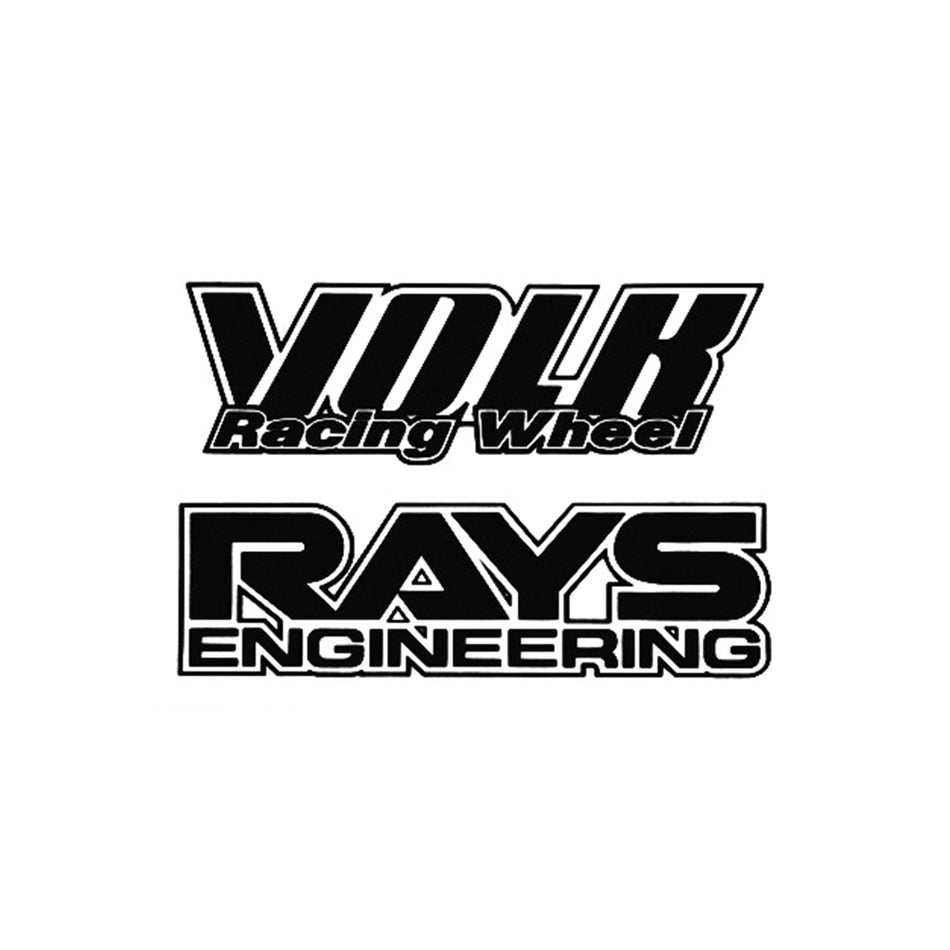 Rays - TE37 repair sticker Black