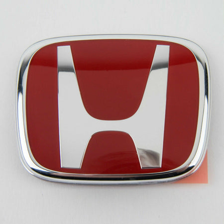 Genuine Honda Parts - Front Rear Red Badge Emblem - Honda - Civic Type R FK8 - 75701-TGH-A01 - Rzcrew Garage