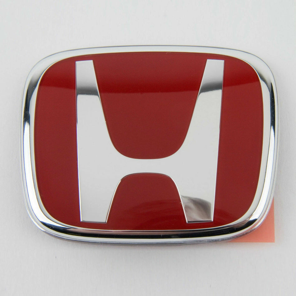 Genuine Honda Parts - Front Rear Red Badge Emblem - Honda - Civic Type R FK8 - 75701-TGH-A01 - Rzcrew Garage