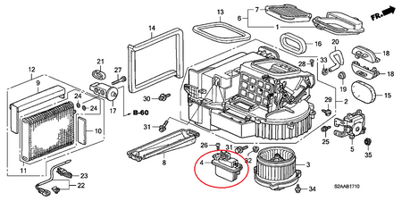 Genuine Honda Parts - Blower Motor Resistor - Honda - AP1/AP2 - 79330-S2A-003 - Rzcrewgarage