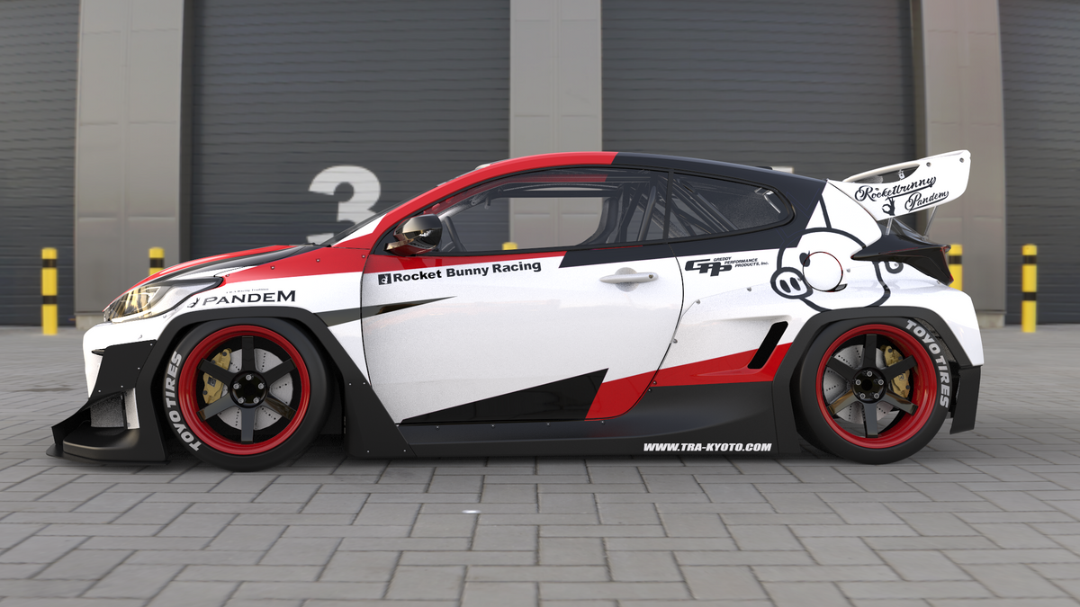 Rocket Bunny - Pandem | V1.0 Body Kit - Toyota - Yaris GR GXPA16 - Rear Wing (Including Wing Rod) GXPA16-RB8 - Rzcrew Garage