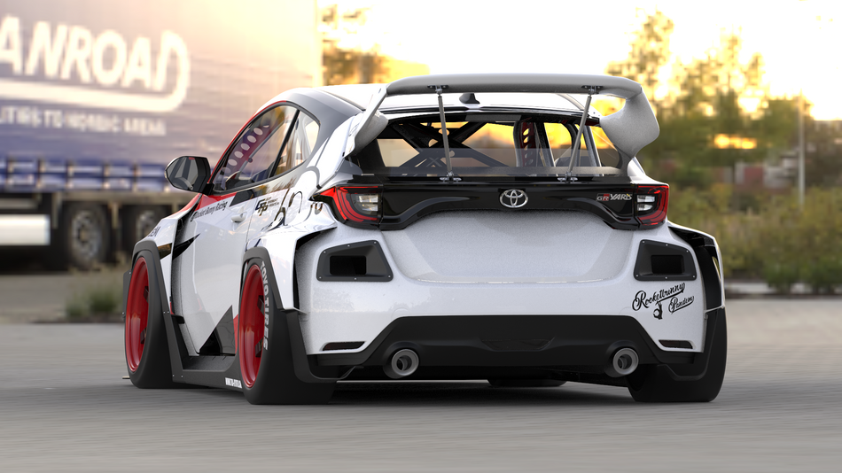 Rocket Bunny - Pandem | V1.0 Body Kit - Toyota - Yaris GR GXPA16 - Front Canard GXPA16-RB3 - Rzcrew Garage