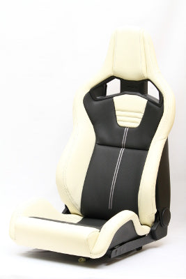 Recaro Japan Sportster LL210H Reclinable Seat - Ivory,Black-81-111.31.608-1 - Rzcrewgarage