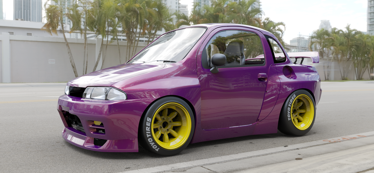 Rocket Bunny - POCKETBUNNY TWIN R32 Body Kit - Suzuki - Twin EC22S - Full Body Kit PBR32-RB13 - Rzcrew Garage