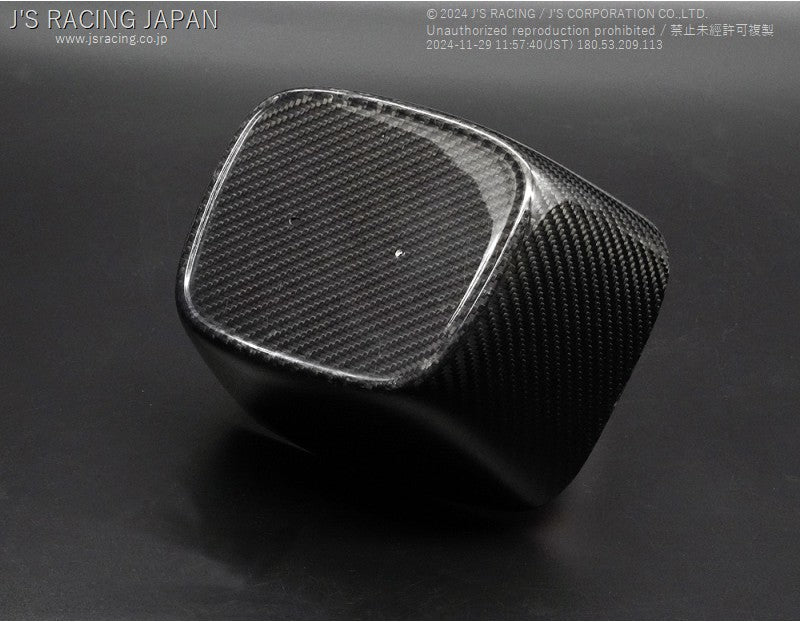 Js Racing - Carbon Emblem Pedestal for  JS Racing Front Grille - Honda - Civic Type R FK8 - AG-K8-EMC - Rzcrew Garage