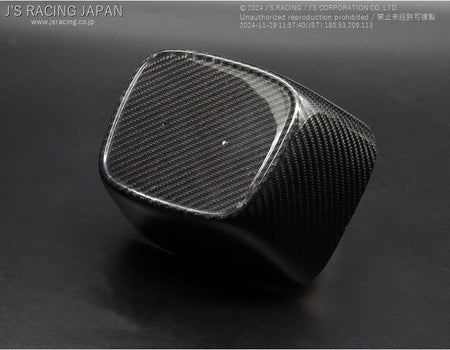 Js Racing - Carbon Emblem Pedestal for  JS Racing Front Grille - Honda - Civic Type R FK8 - AG-K8-EMC - Rzcrew Garage