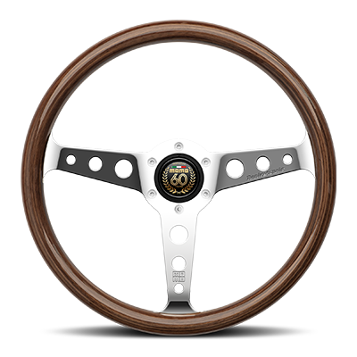 Momo - INDY ANNIVERSARY 60 Steering Wheels - 3 Spokes Wood - 37mm Dish-AM-02 - RZCrewGarage