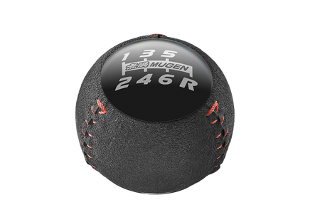 Mugen Alcantara-wrapped aluminium shift knob (6MT)-54102-XNRC-K0S0-BK - Rzcrewgarage