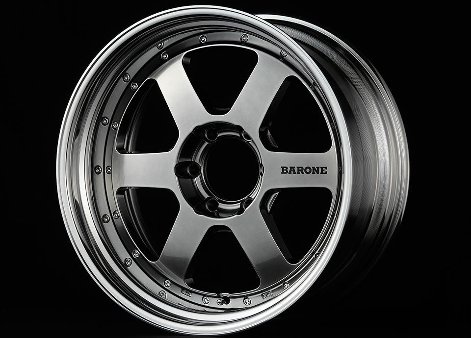 Fabulous Barone RS-6 2PIECE Reverse Rim Low Disk - BARONERS-62PIECEREVERSERIMLOWDISK-176X1397-7550TO22HB-JP1