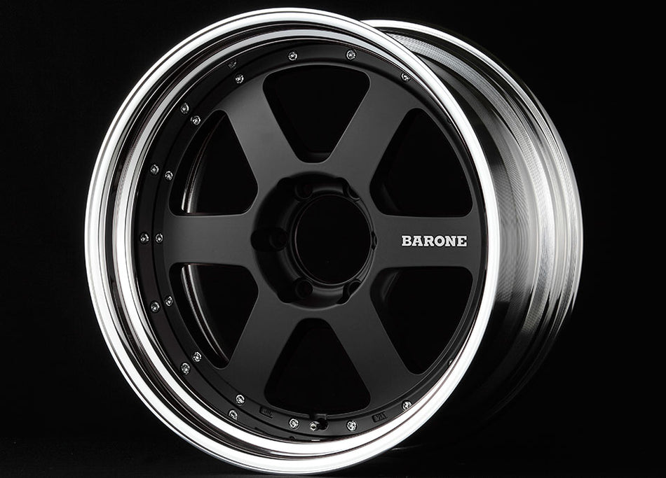 Fabulous Barone RS-6 2PIECE Reverse Rim Low Disk - BARONERS-62PIECEREVERSERIMLOWDISK-176X1397-750TO28MBK-JP1