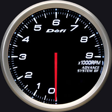 Defi White Advance BF RPM Gauge - 80mm - 9000 Rpm-DF10901 - RZCrewGarage