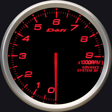 Defi Amber Advance BF RPM Gauge - 80mm - 9000 Rpm-DF10902 - RZCrewGarage