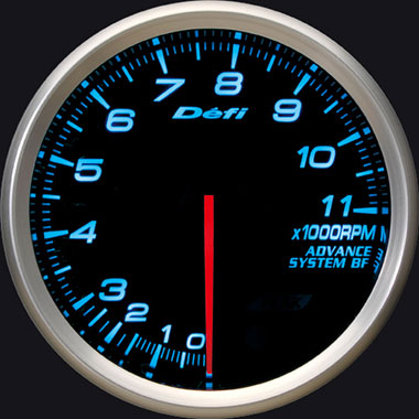 Defi Blue Advance BF RPM Gauge - 80mm - 11000 Rpm-DF11003 - RZCrewGarage