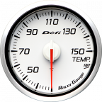 Defi Racer Gauge Style98 Hommage Oil Temperature White,Blue Gauge - 60mm - 30-150C-DF16905 - RZCrewGarage