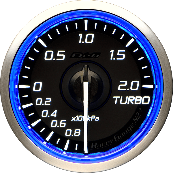 Defi Racer Gauge N2+ (Blue) Boost Gauge - 60mm - 2 Bar-DF19501 - RZCrewGarage
