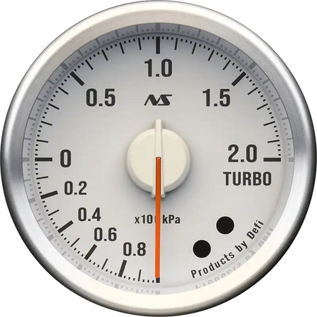 Defi Advance RS II 60mm Boost Gauge 2 Bar - White Dial Red Illumination-DF21204 - RZCrewGarage