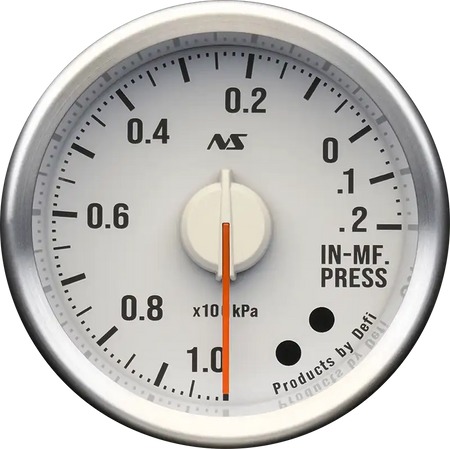 Defi Advance RS II 52mm Vacuum Gauge 20 kpa - White Dial Red Illumination-DF20604 - RZCrewGarage