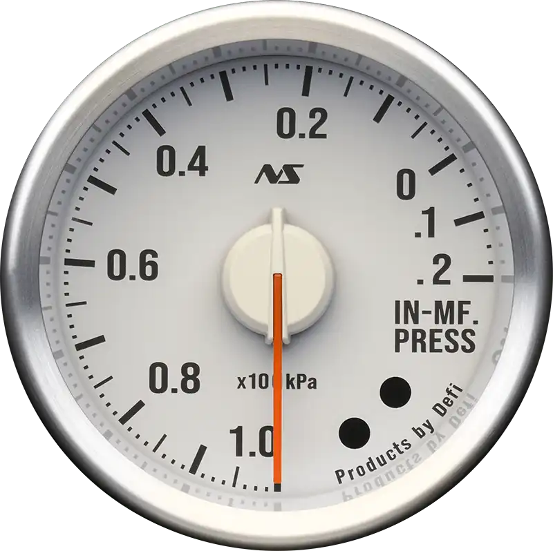 Defi Advance RS II 52mm Vacuum Gauge 20 kpa - White Dial Red Illumination-DF20604 - RZCrewGarage