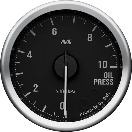 Defi Advance RS II 60mm Oil Pressure Gauge 10 Bar - Black Dial White Illumination-DF21402 - RZCrewGarage